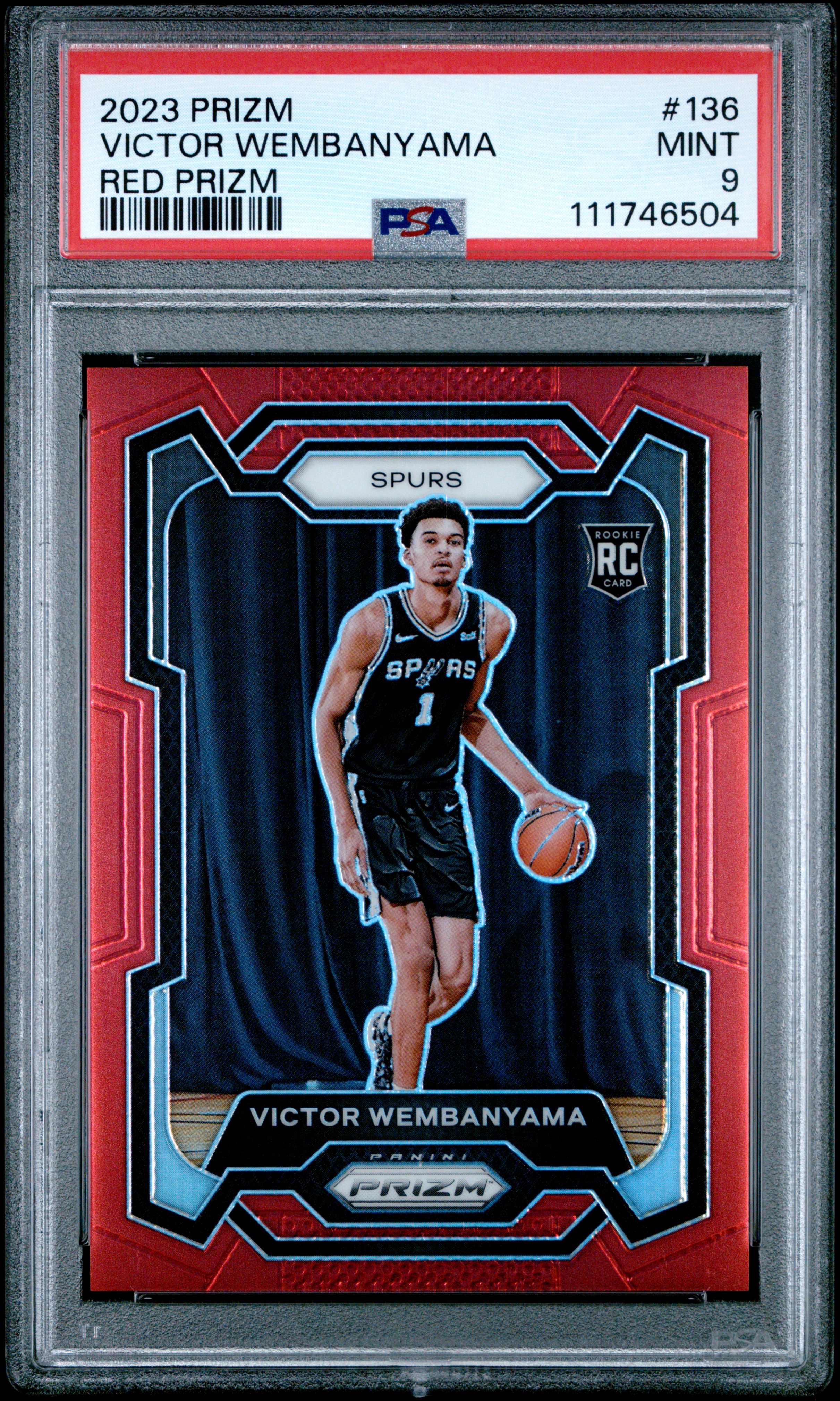 Victor Wembanyama - Red Prizm #136