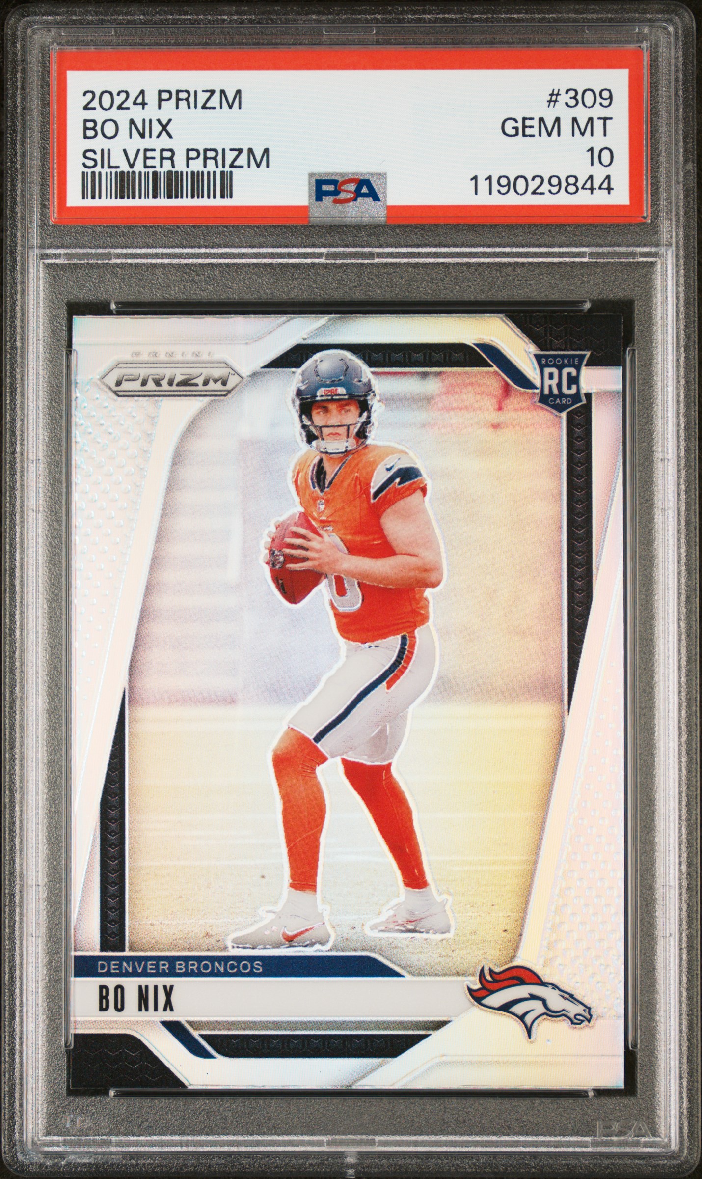 Bo Nix - Silver Prizm #309