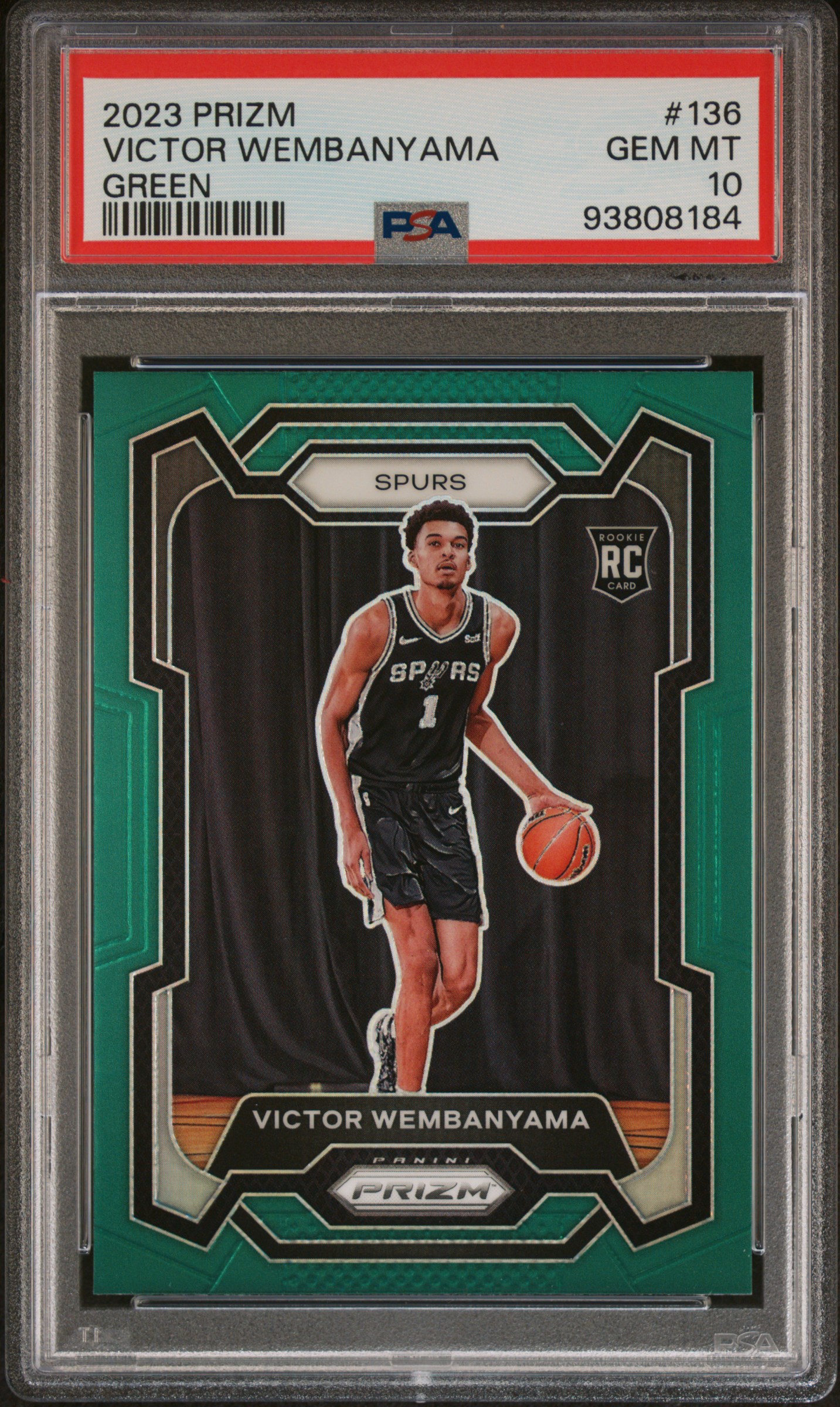 Victor Wembanyama - Green Prizm #136